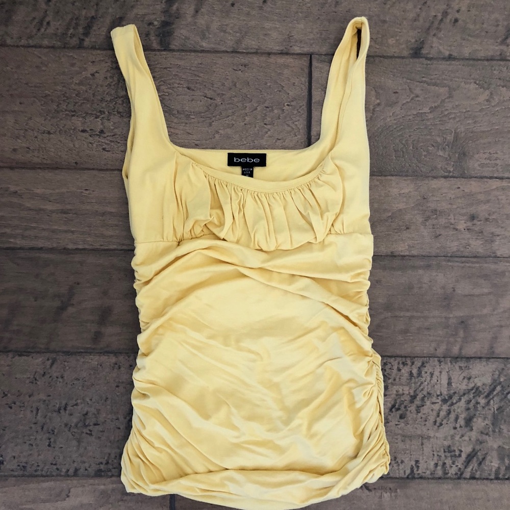 Bebe ruched top